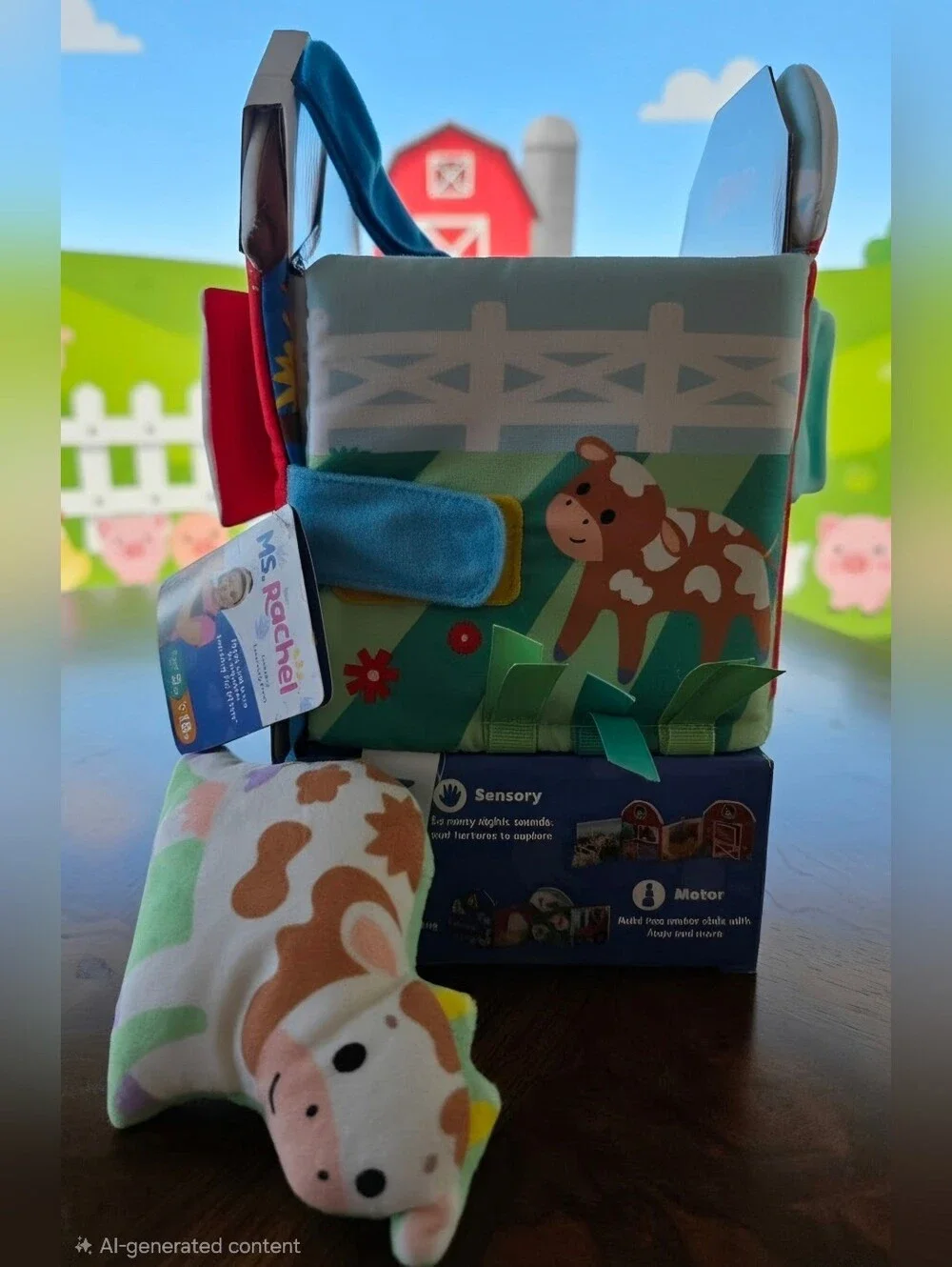 Ms. Rachel Official Baby Sensory Learning Farm Toy - NEW